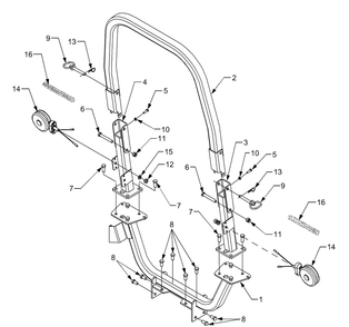 Part Location Diagram of 914-3003 MTD Pin, Quick Attachable Cotter